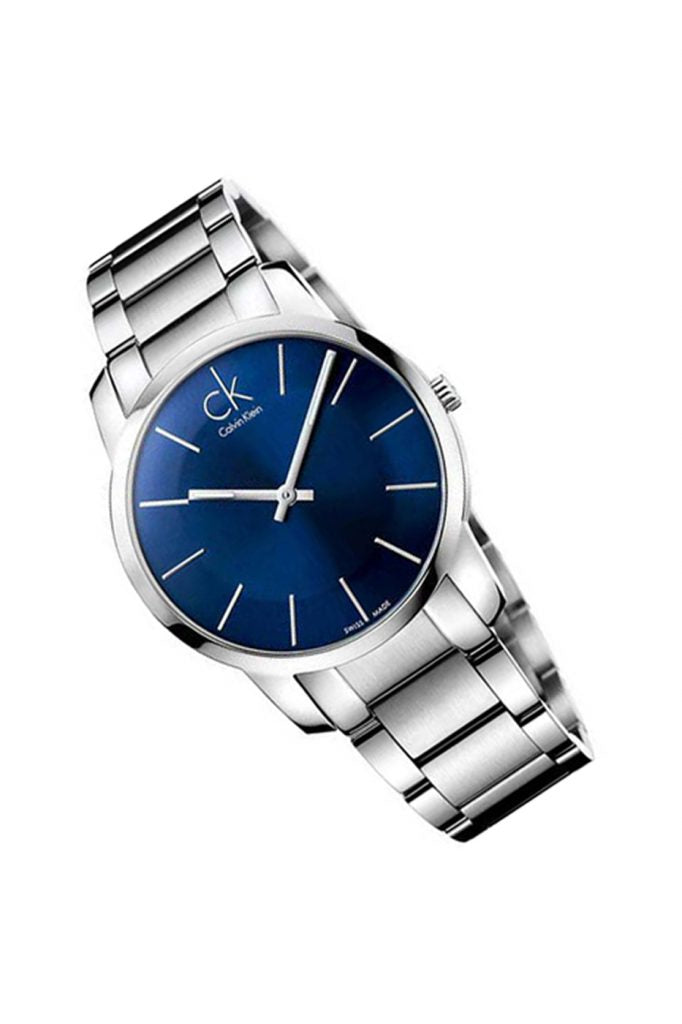 Calvin Klein City Blue Dial Silver Steel Strap Watch for Men - K2G2114N Watches Calvin Klein   