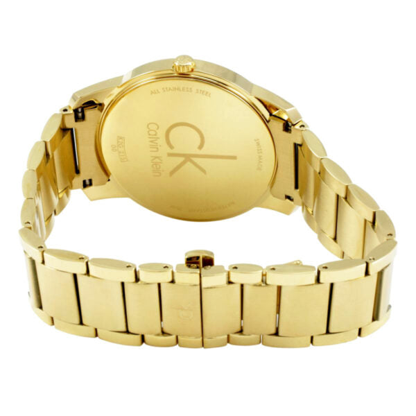 Calvin Klein City Silver Dial Gold Steel Strap Watch for Men - K2G21546 Watches Calvin Klein   