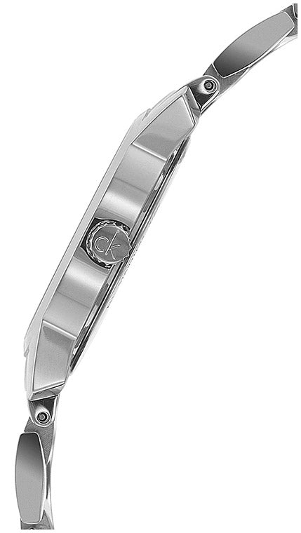 Calvin Klein City White Dial Silver Steel Strap Watch for Women - K2G23146 Watches Calvin Klein   