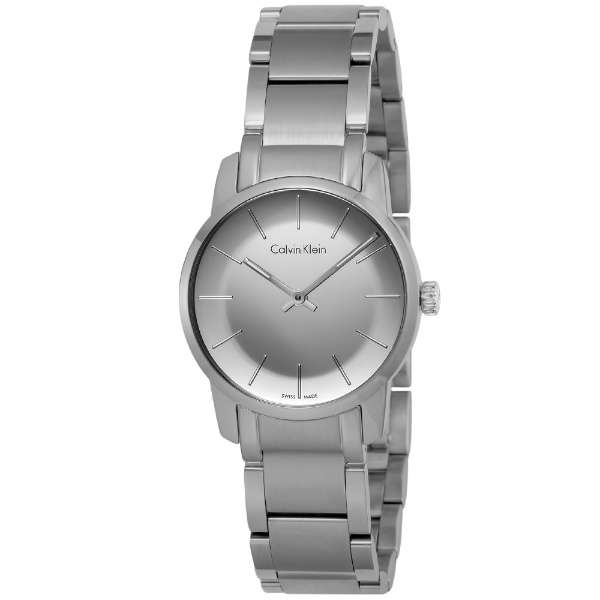 Calvin Klein City Silver Dial Silver Steel Strap Watch for Women - K2G23148 Watches Calvin Klein   