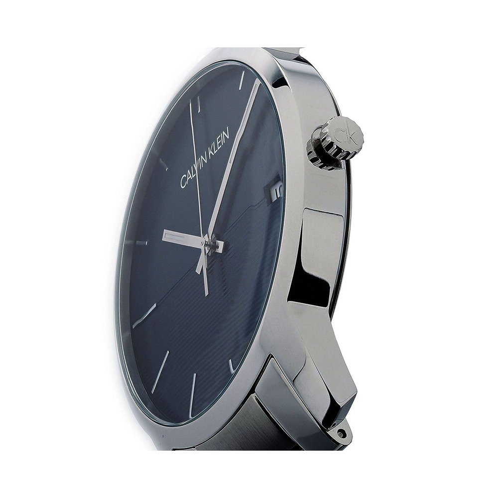 Calvin Klein City Blue Dial Silver Steel Strap Watch for Men - K2G2G14Q Watches Calvin Klein   