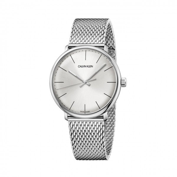 Calvin Klein City Chronograph White Dial Silver Mesh Bracelet Watch for Men - K2G2G126 Watches Calvin Klein   