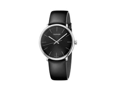 Calvin Klein High Noon Quartz Black Dial Black Leather Strap Watch for Men - K8M211C1 Watches Calvin Klein   