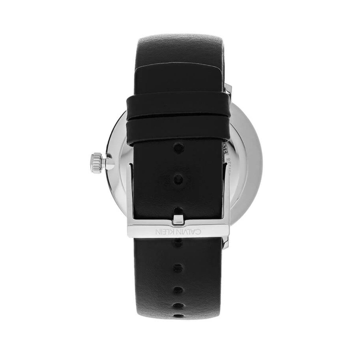 Calvin Klein High Noon Quartz Blue Dial Black Leather Strap Watch for Men - K8M211CN Watches Calvin Klein   