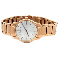 Calvin Klein City White Mother of Pearl Dial Rose Gold Steel Strap Watch for Women - K2G23646 Watches Calvin Klein   