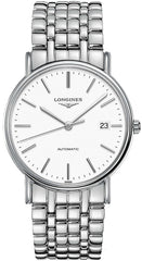 Longines Presence 38.5mm Automatic Stainless Steel Watch for Men - L4.921.4.12.6 Watches Longines   