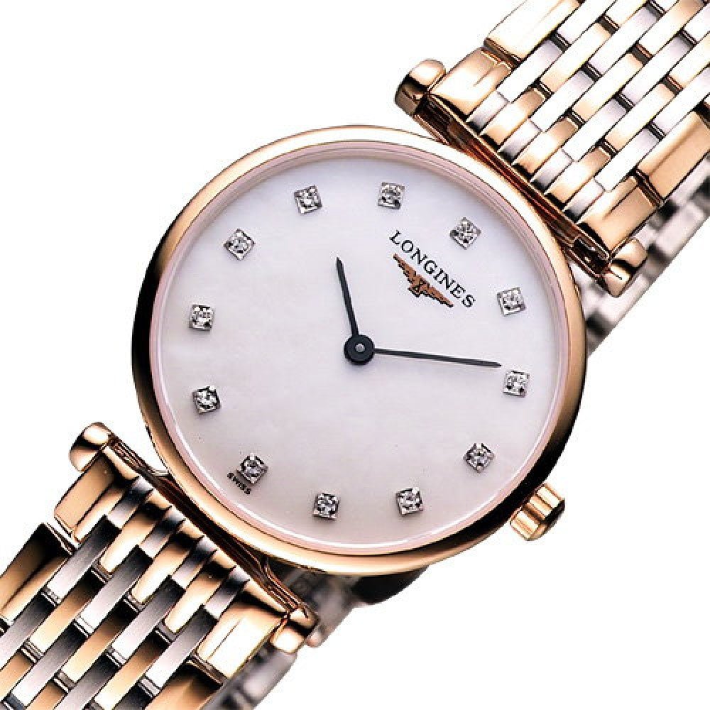 Longines La Grande Classique De Longines 24mm Mother of Pearl Dial Two Tone Mesh Bracelet  Watch for Women - L4.209.1.97.7 Watches Longines   