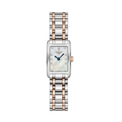 Longines Dolcevita Mother of Pearl Diamond Dial Two Tone Steel Strap Watch for Women - L5.258.5.87.7 Watches Longines   