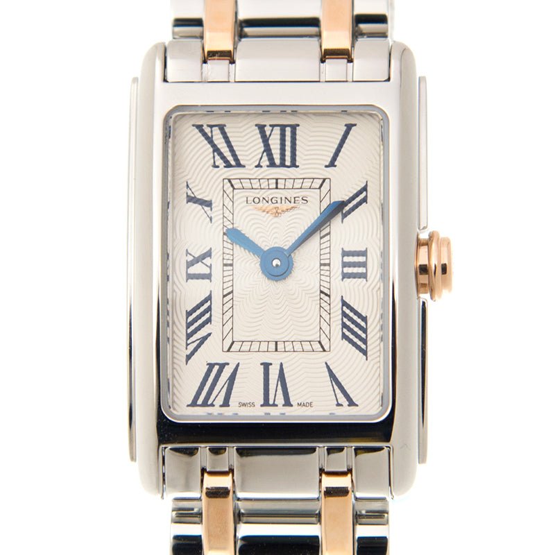 Longines Dolcevita 18K Gold White Dial Two Tone Steel Strap Watch for Women - L5.258.5.71.7 Watches Longines   