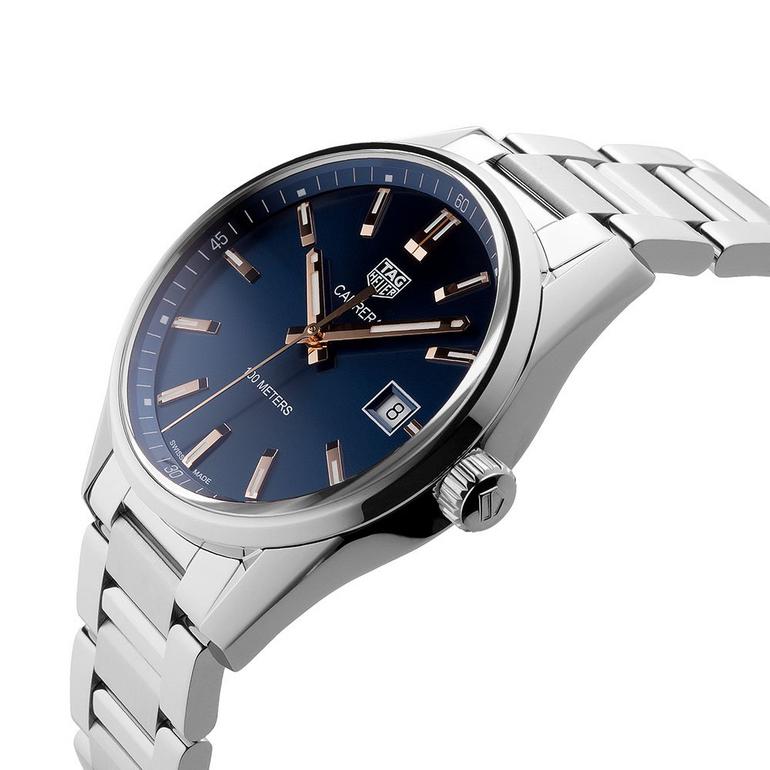 Tag Heuer Carrera Quartz Blue Dial Silver Steel Strap Watch for Women - WAR1112.BA0601 Watches Tag Heuer   