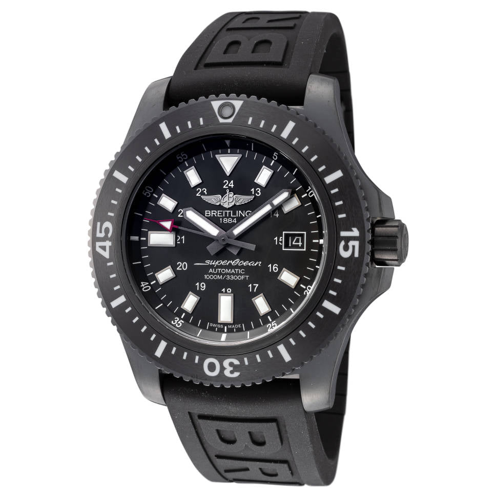 Breitling Superocean 44mm Special Volcano Black Dial Black Rubber Strap Watch for Men - M17393131B1S1 Watches Breitling   