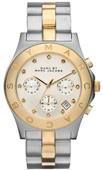 Marc Jacobs Blade Silver Dial Two Tone Stainless Steel Strap Watch for Women - MBM3177 Watches Marc Jacobs   