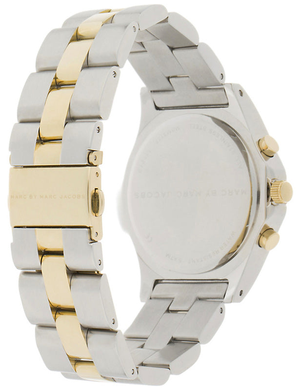 Marc Jacobs Blade Silver Dial Two Tone Stainless Steel Strap Watch for Women - MBM3177 Watches Marc Jacobs   