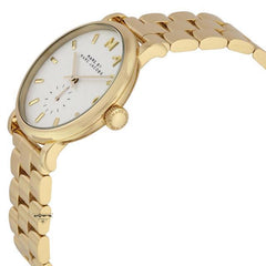 Marc Jacobs Baker White Dial Gold Stainless Steel Strap Watch for Women - MBM3243 Watches Marc Jacobs   