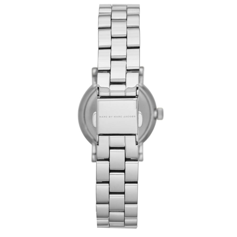 Marc Jacobs Baker White Dial Silver Stainless Steel Strap Watch for Women - MBM3246 Watches Marc Jacobs   