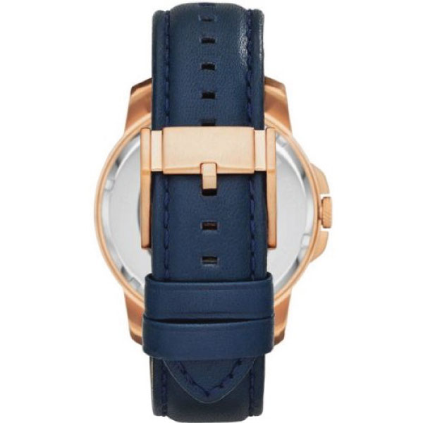 Fossil Grant Mechanical Blue Dial Blue Leather Strap Watch for Men - ME3054 Watches Fossil   