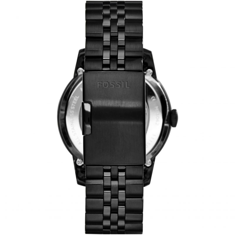 Fossil Townsman Multi Function Mechanical Black Dial Black Steel Strap Watch for Men - ME3062 Watches Fossil   