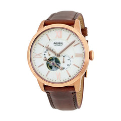 Fossil Townsman Beige Dial Brown Leather Strap Watch for Men - ME3105 Watches Fossil   