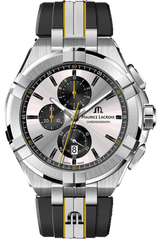 Maurice Lacroix Aikon Chronograph King of the Court Limited Edition Silver Dial Grey Rubber Strap Watch for Men - AI1018-TT030-130-K Watches Maurice Lacroix   