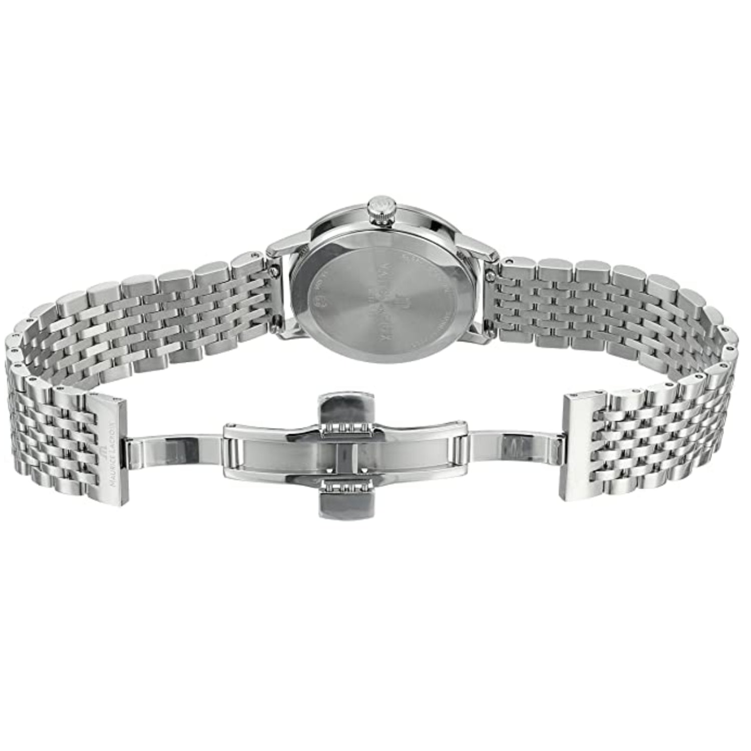 Maurice Lacroix Eliros Date White Dial Silver Steel Strap Watch for Women - EL1094-SS002-150-1 Watches Maurice Lacroix   