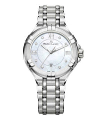 Maurice Lacroix Aikon White Mother of Pearl Dial Silver Steel Strap Watch for Women - AI1004-SS002-170-1 Watches Maurice Lacroix   