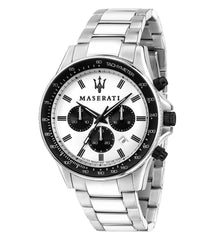 Maserati SFIDA Chronograph Quartz White Dial Watch For Men - R8873640003 Watches Maserati   