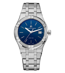 Maurice Lacroix Aikon Date Blue Dial Silver Steel Strap Watch for Men - AI1108-SS002-430-1 Watches Maurice Lacroix   