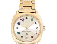 Marc Jacobs Mandy Gold Dial Gold Stainless Steel Strap Watch for Women - MJ3549 Watches Marc Jacobs   