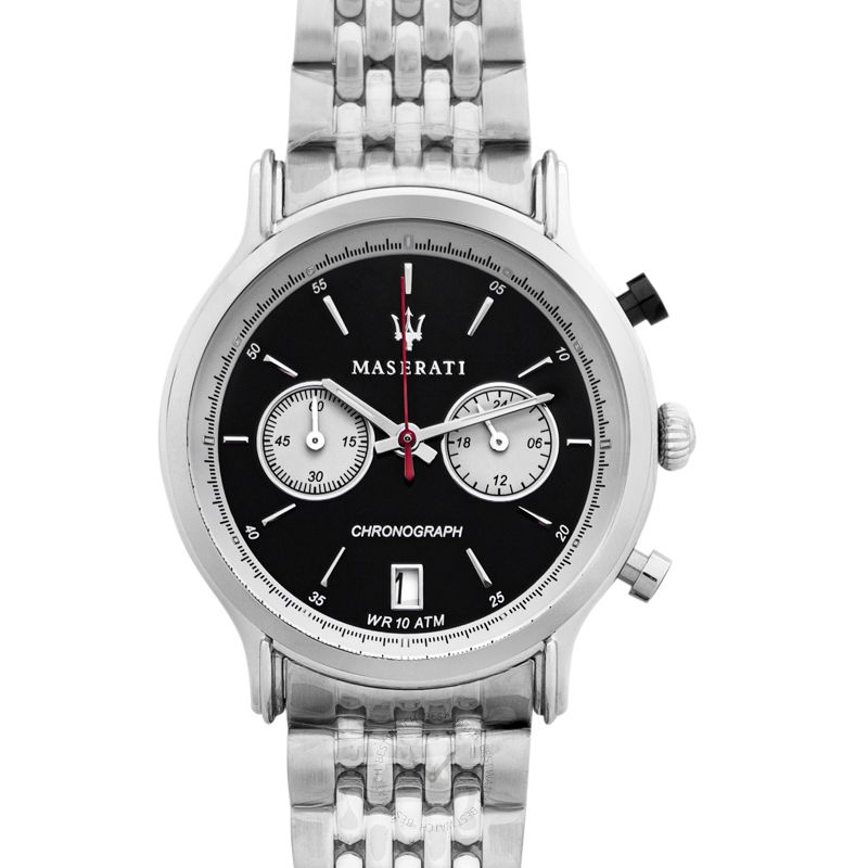 Maserati Legend Chronograph Black Dial Stainless Steel Watch For Men - R8873638001 Watches Maserati   