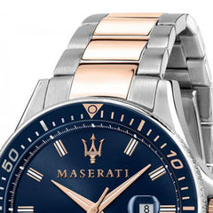 Maserati SFIDA Quartz Blue Dial Stainless Steel 44mm Watch For Men - R8853140003 Watches Maserati   