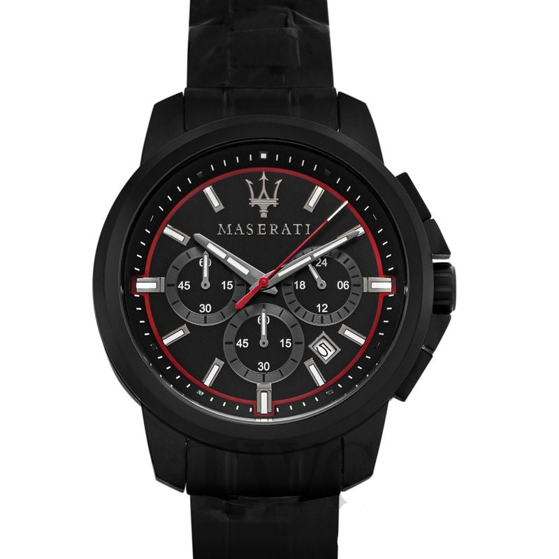 Maserati Successo 44mm Black Stainless Steel Watch For Men - R8873621014 Watches Maserati   