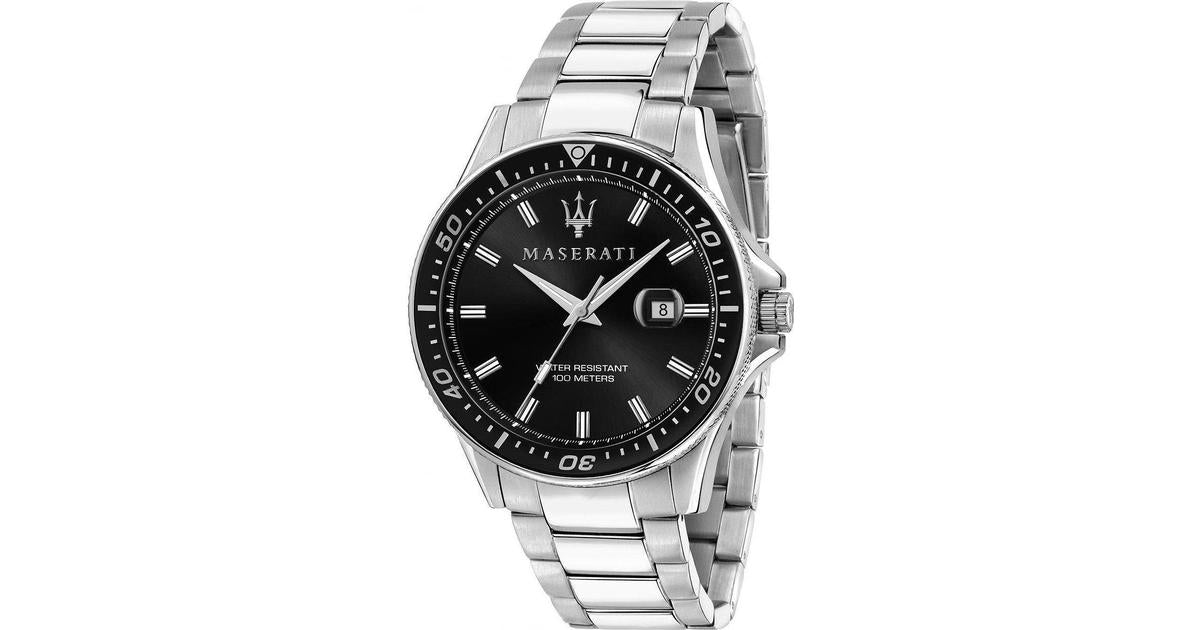 Maserati SFIDA Quartz Black Dial Stainless Steel Watch For Men - R8853140002 Watches Maserati   