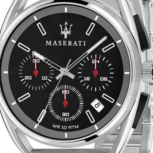 Maserati Trimarano Chronograph Black Dial Silver Stainless Steel Strap Watch For Men - R8873632003 Watches Maserati   