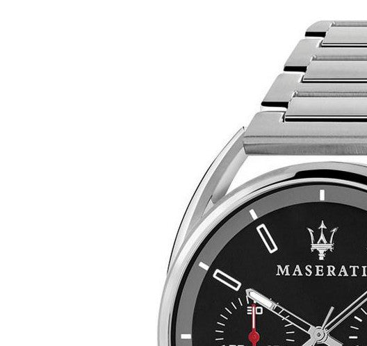 Maserati Trimarano Chronograph Black Dial Silver Stainless Steel Strap Watch For Men - R8873632003 Watches Maserati   