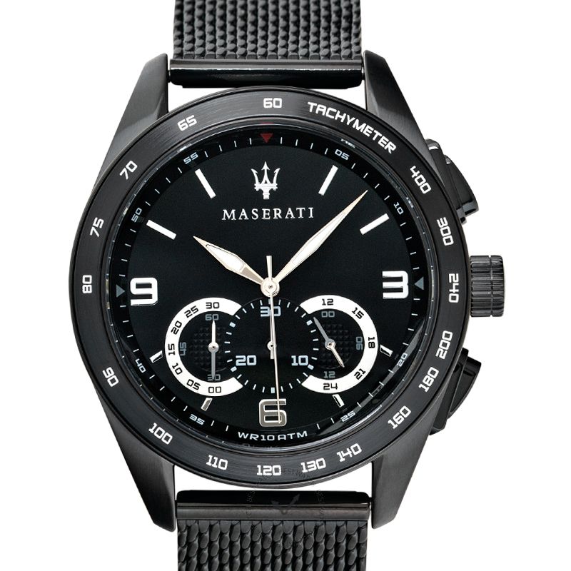 Maserati Traguardo Chronograph Quartz Black Dial Watch For Men - R8873612031 Watches Maserati   