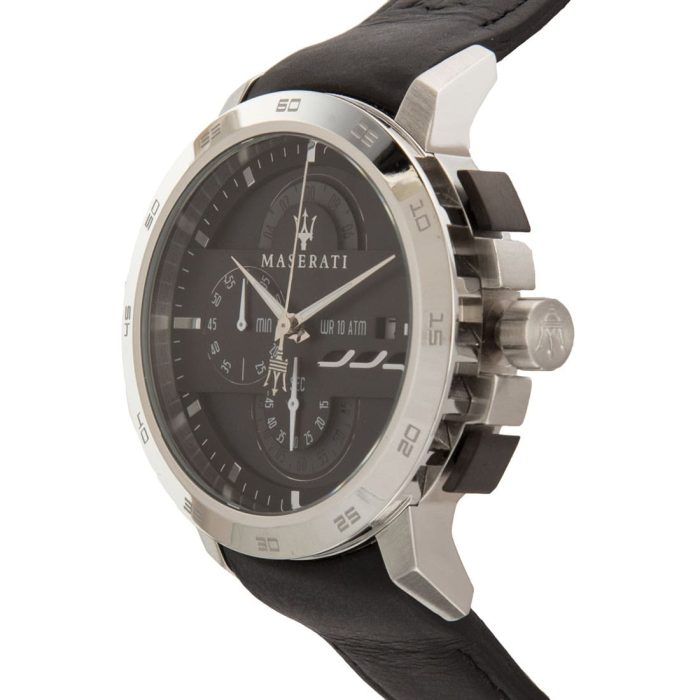 Maserati Ingegno Chronograph Leather Strap Watch For Men - R8871619004 Watches Maserati   