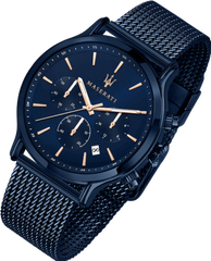 Maserati Epoca Analog Blue Dial Blue Mesh Bracelet Watch For Men - R8873618010 Watches Maserati   