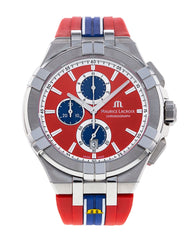 Maurice Lacroix Aikon Beach Volley Vikings Limited Edition Red Dial Red Rubber Strap Watch for Men - AI1018-SS001-530-6 Watches Maurice Lacroix   