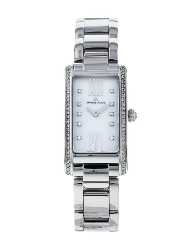 Maurice Lacroix Fiaba Diamonds White Dial Silver Steel Strap Watch for for Women - FA2164-SD532-170 Watches Maurice Lacroix   