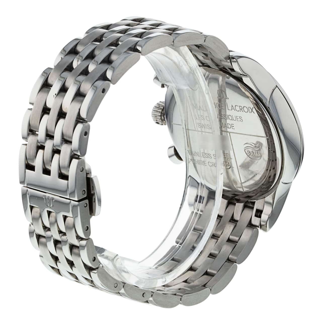 Maurice Lacroix Aikon White Mother of Pearl Dial Silver Steel Strap Watch for Women - A11006-SD502-170-1 Watches Maurice Lacroix   