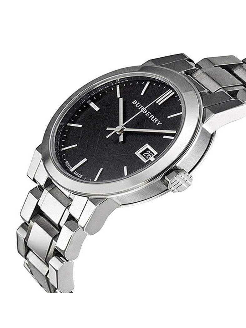 Burberry The City Black Dial Silver Stainless Steel Strap Watch for Women - BU9001 Watches Burberry   