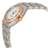 Omega Constellation Diamonds Mother Of Pearl Dial Two Tone Steel Strap Watch For Women - 123.25.27.60.55.006