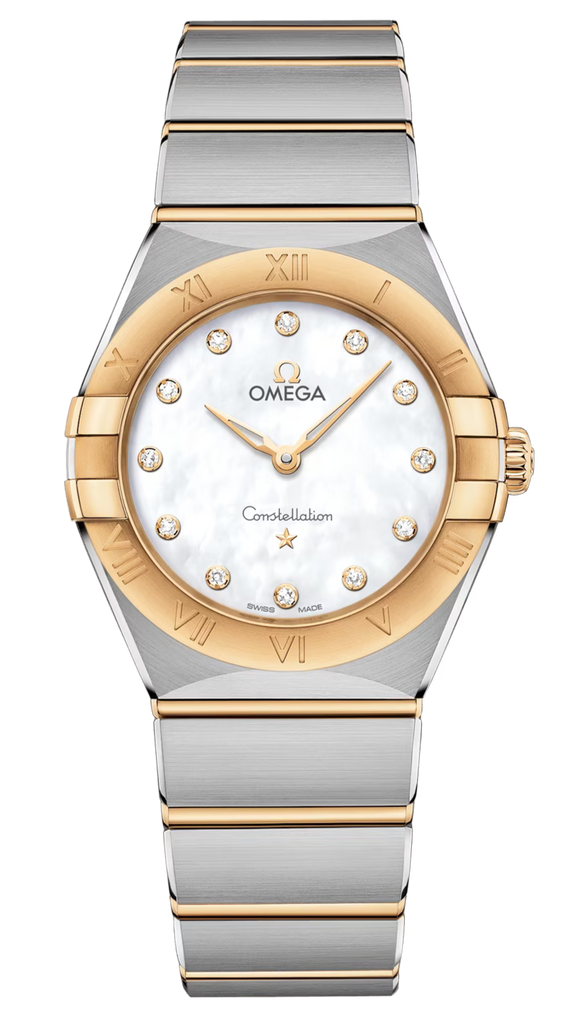 Omega Constellation Manhattan Mother Of Pearl Dial Two Tone Steel Strap Watch For Women - 131.20.28.60.55.002