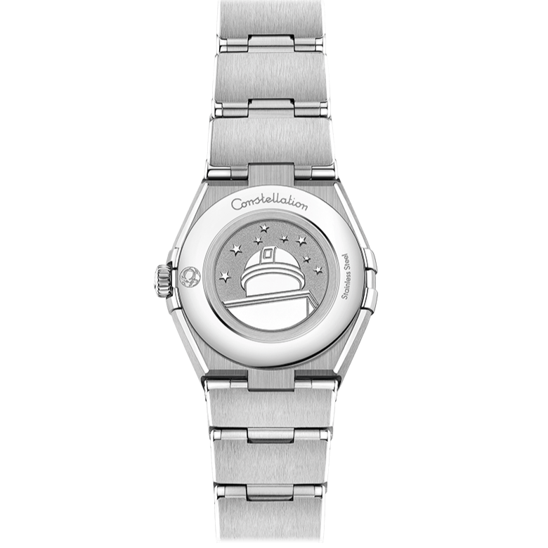 Omega Constellation Manhattan Quartz Diamonds Mother Of Pearl Dial Silver Steel Strap Watch For Women - 131.15.25.60.55.001