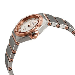 Omega Constellation Manhattan Quartz Diamonds Mother Of Pearl Dial Two Tone Steel Strap Watch For Women - 131.20.25.60.55.001