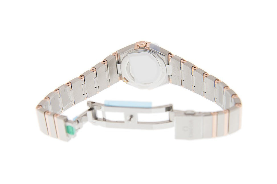 Omega Constellation Manhattan Quartz Diamonds Mother Of Pearl Dial Two Tone Steel Strap Watch For Women - 131.20.25.60.55.001