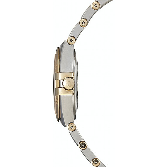 Omega Constellation Manhattan Yellow Dial Two Tone Steel Strap Watch For Women - 131.20.28.60.08.001