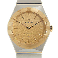 Omega Constellation Manhattan Yellow Dial Two Tone Steel Strap Watch For Women - 131.20.28.60.08.001