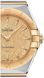 Omega Constellation Manhattan Yellow Dial Two Tone Steel Strap Watch For Women - 131.20.28.60.08.001