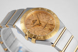 Omega Constellation Manhattan Yellow Dial Two Tone Steel Strap Watch For Women - 131.20.28.60.08.001